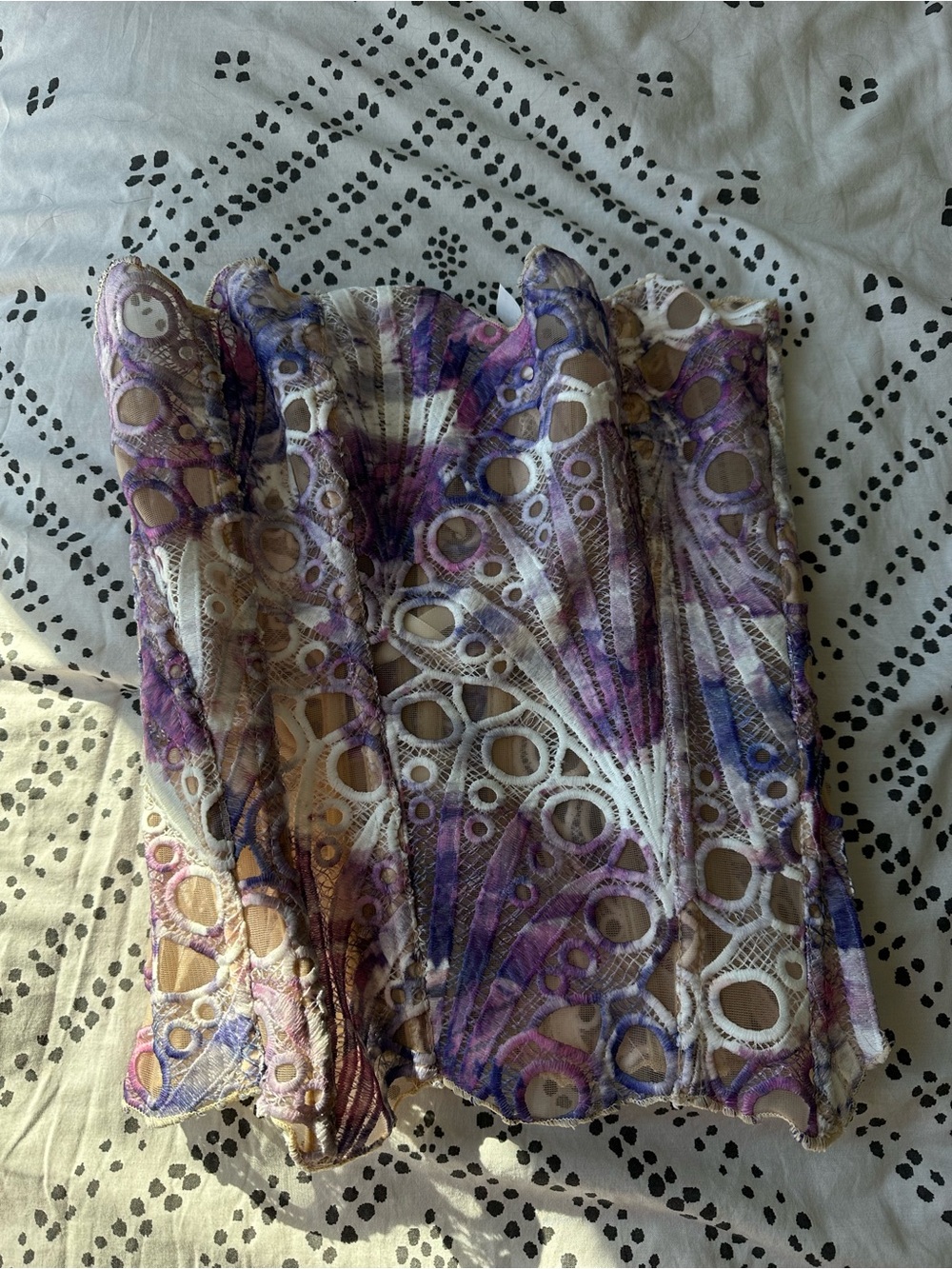 Adorable purple corset top size small